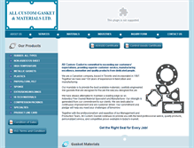 Tablet Screenshot of allcustomgasket.com